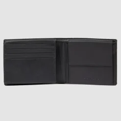 Sale Piquadro Orion Geldbörse RFID Schutz Leder 11 cm black