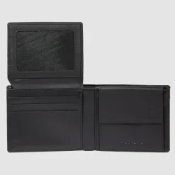 Sale Piquadro Orion Geldbörse RFID Schutz Leder 11 cm black