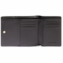 Piquadro Damengeldbörsen Querformat<Patricia Geldbörse RFID Schutz Leder 9 cm black