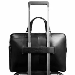 Piquadro Laptoptaschen|Aktentaschen<Philip Aktentasche Leder 43 cm Laptopfach black