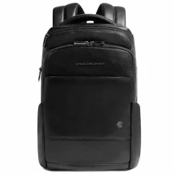 Piquadro Lederrucksäcke|Daypacks<Philip Daypack Leder 40 cm Laptopfach black