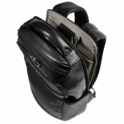 Piquadro Lederrucksäcke|Daypacks<Philip Daypack Leder 40 cm Laptopfach black