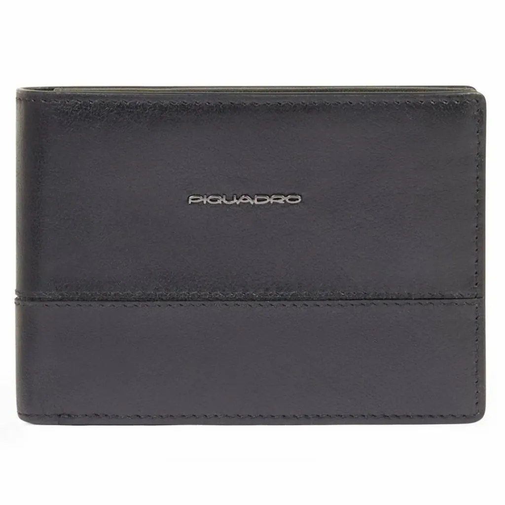New Piquadro Philip Geldbörse RFID Schutz Leder 12.5 cm black