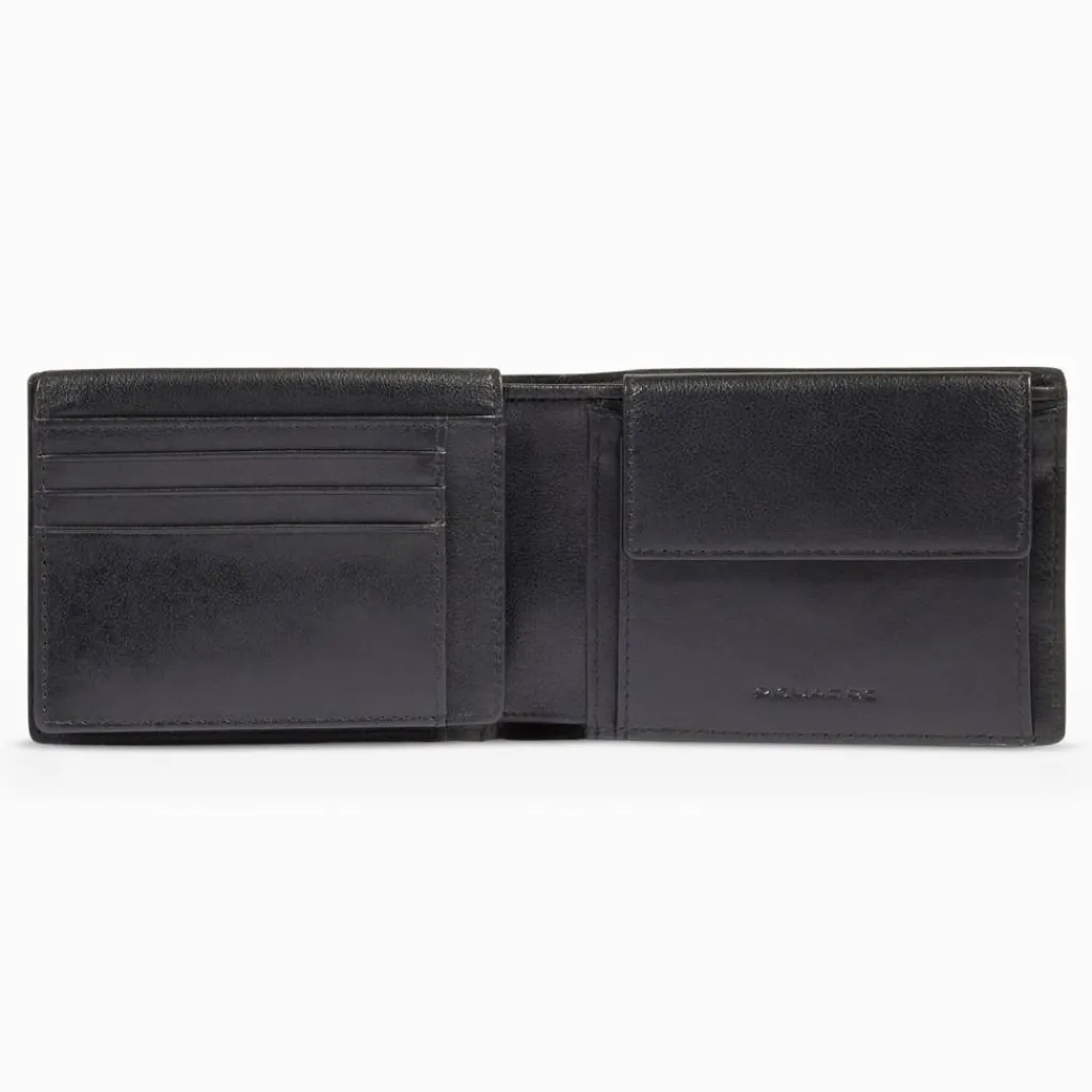 New Piquadro Philip Geldbörse RFID Schutz Leder 12.5 cm black