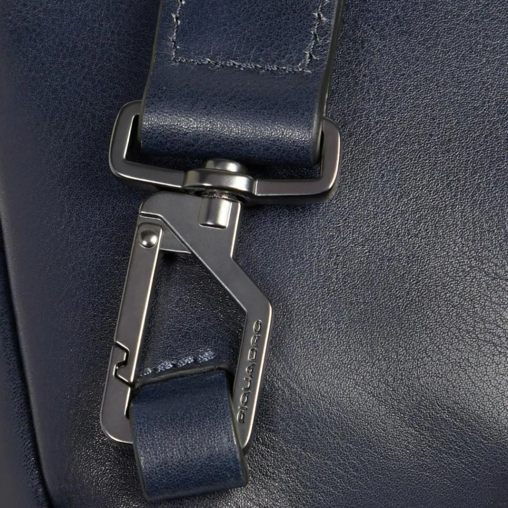 Best Piquadro Philip Umhängetasche Leder 20 cm blue