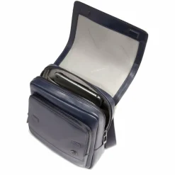 Best Piquadro Philip Umhängetasche Leder 20 cm blue
