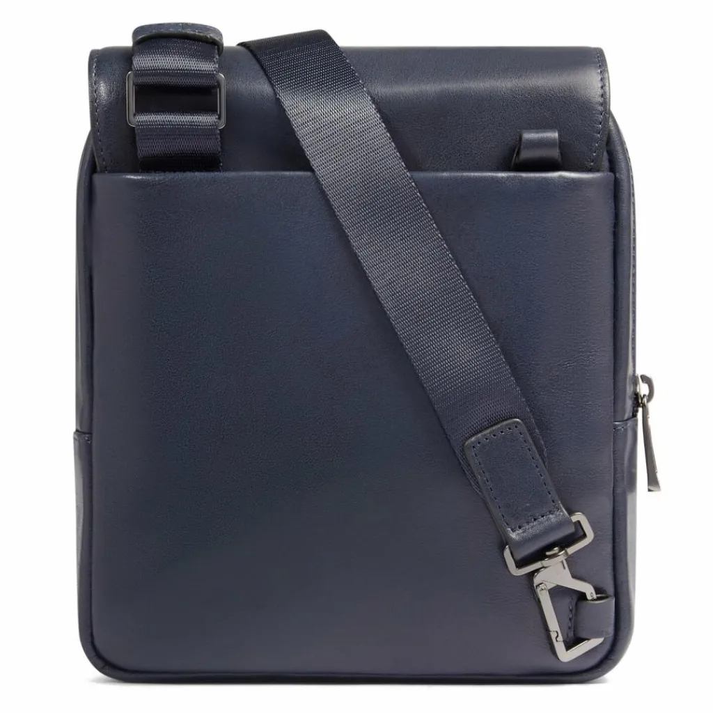 Best Piquadro Philip Umhängetasche Leder 20 cm blue
