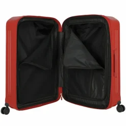 Piquadro 4-Rollen Koffer|Hartgepäck<PQ Light 4 Rollen Trolley 69 cm mit Dehnfalte red