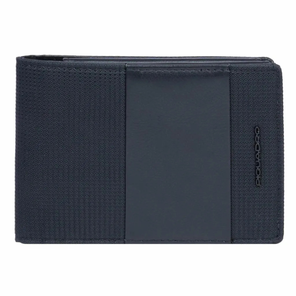 Discount Piquadro PQ-Earth Geldbörse RFID Schutz Leder 13 cm black