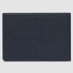 Discount Piquadro PQ-Earth Geldbörse RFID Schutz Leder 13 cm black