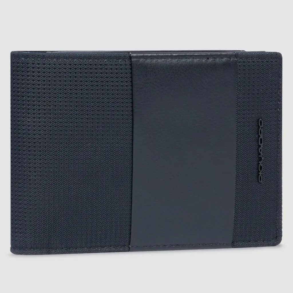 Discount Piquadro PQ-Earth Geldbörse RFID Schutz Leder 13 cm black