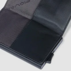 Hot Piquadro PQ-Earth Kreditkartenetui RFID Schutz Leder 6.5 cm black