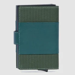 Piquadro Visitenkartenetuis<PQ-Earth Kreditkartenetui RFID Schutz Leder 6.5 cm green