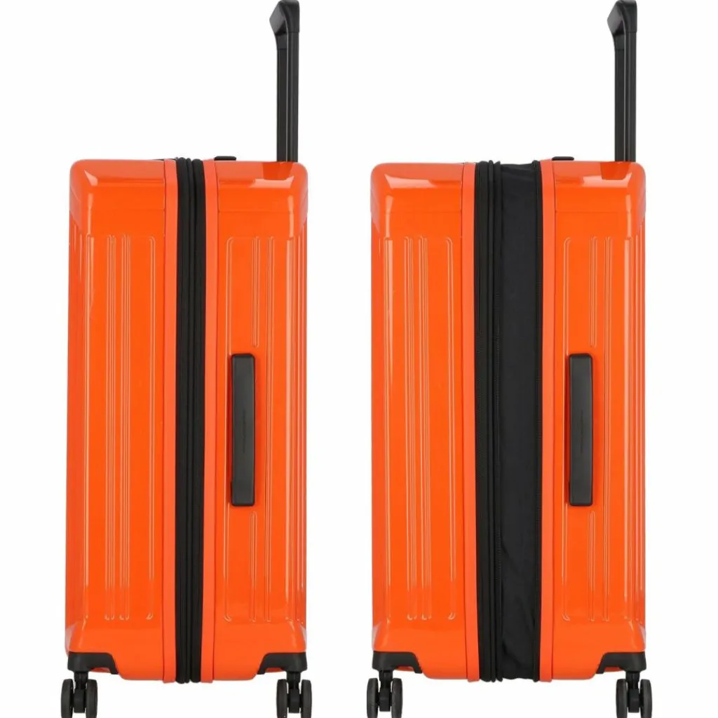 Piquadro 4-Rollen Koffer|Hartgepäck<PQ-Light 4 Rollen Trolley M 69 cm mit Dehnfalte orange