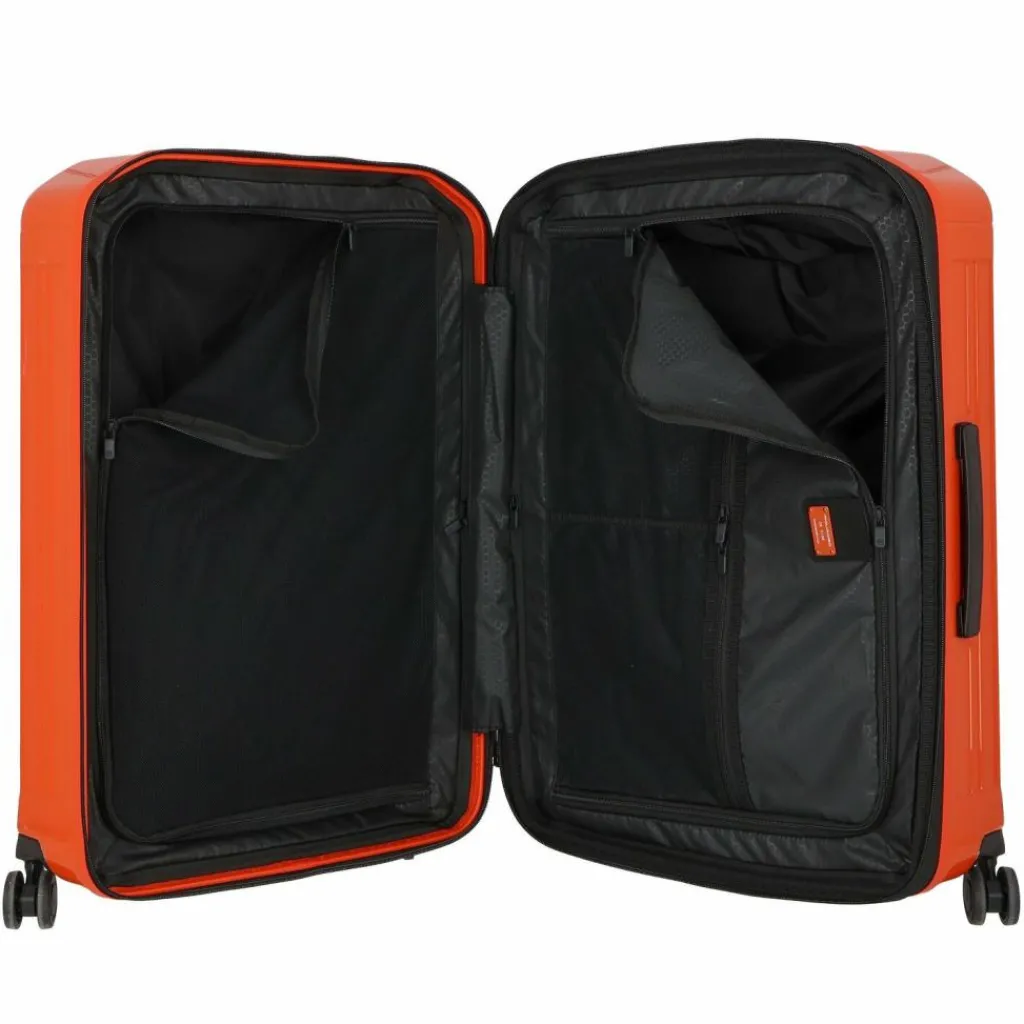 Piquadro 4-Rollen Koffer|Hartgepäck<PQ-Light 4 Rollen Trolley M 69 cm mit Dehnfalte orange