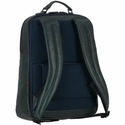 Outlet Piquadro P15S Daypack Leder 43 cm Laptopfach night blue
