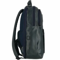 Outlet Piquadro P15S Daypack Leder 43 cm Laptopfach night blue