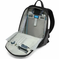 Clearance Piquadro Russel Daypack Leder 39 cm Laptopfach black