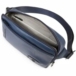 Outlet Piquadro Russel Gürteltasche Leder 28 cm blue