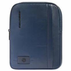 Clearance Piquadro Russel Umhängetasche Leder 27 cm blue