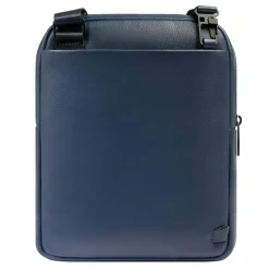 Clearance Piquadro Russel Umhängetasche Leder 27 cm blue