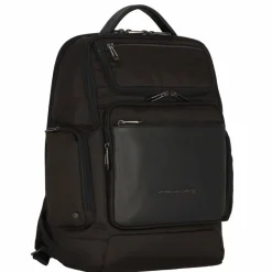 Piquadro Lederrucksäcke|Daypacks<S115 Rucksack Leder 43 cm Laptopfach schwarz
