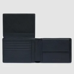 Online Piquadro Than Geldbörse RFID Schutz Leder 12.5 cm black