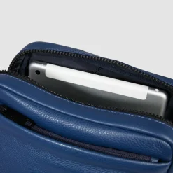 Piquadro Umhängetaschen<Than Umhängetasche RFID Schutz Leder 22 cm blue