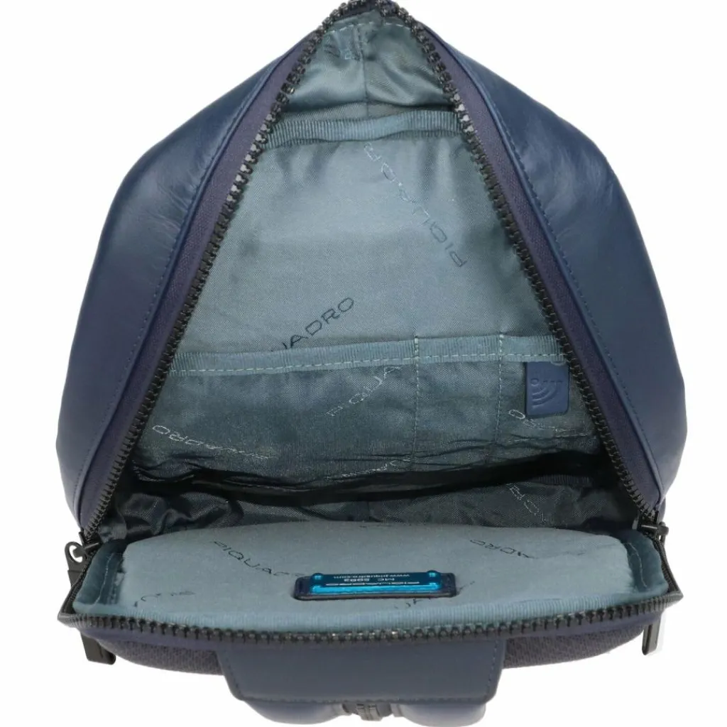 Piquadro Umhängetaschen<Umhängetasche Leder 20 cm night blue