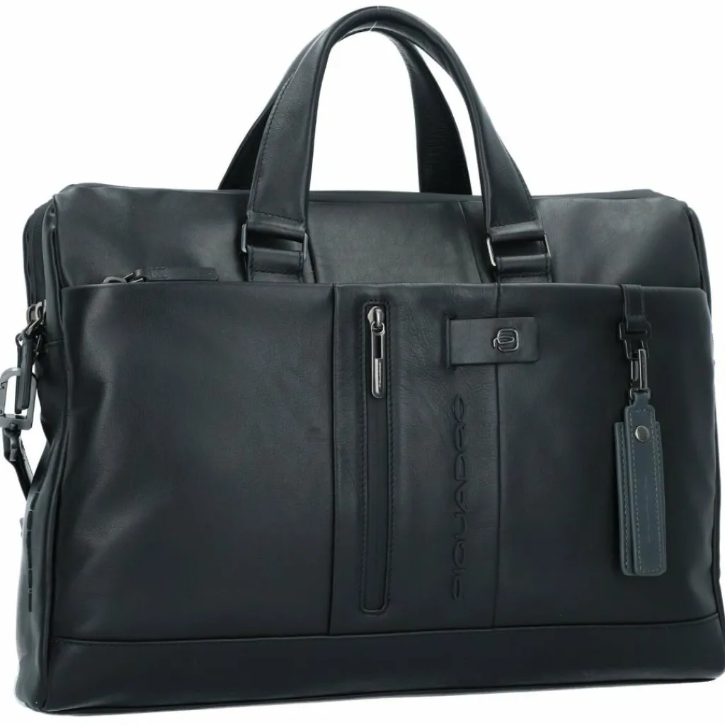 Sale Piquadro Urban Aktentasche Leder 42 cm Laptopfach black