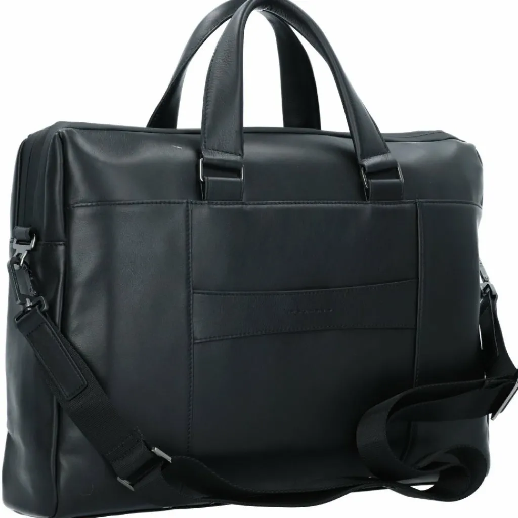 Sale Piquadro Urban Aktentasche Leder 42 cm Laptopfach black