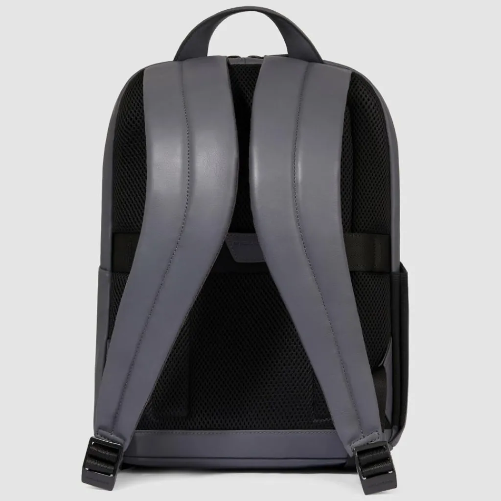 Piquadro Lederrucksäcke|Daypacks<Urban Daypack RFID Schutz Leder 40 cm Laptopfach grey