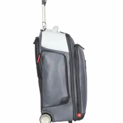 Piquadro Rucksack-Trolleys|Business-Rucksäcke<Urban 2-Rollen Rucksacktrolley Leder 54 cm Laptopfach grey black