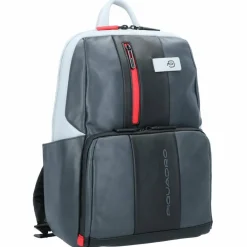 Hot Piquadro Urban Rucksack Leder 39 cm Laptopfach grey black