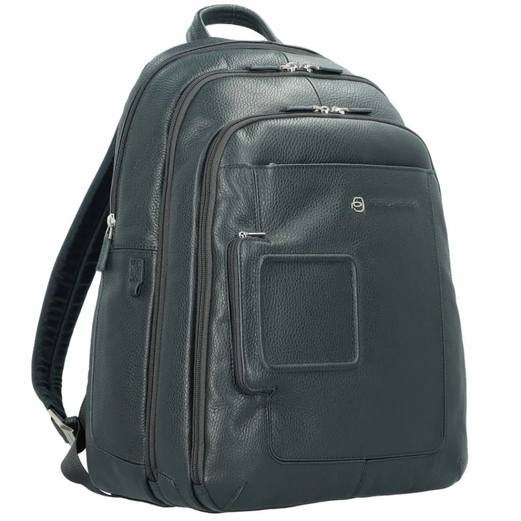 Piquadro Lederrucksäcke|Business-Rucksäcke<Vibe Rucksack Leder 43 cm Laptopfach blau