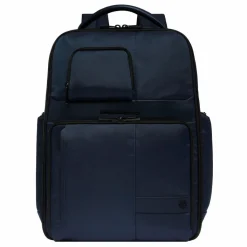 Hot Piquadro W129 Reiserucksack 46 cm Laptopfach mit Dehnfalte blue