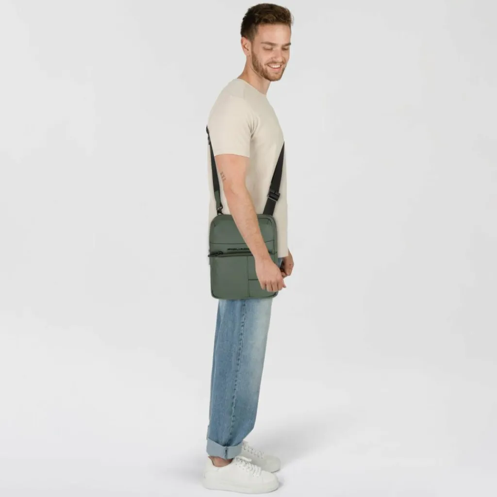 Clearance Piquadro Wollem Umhängetasche 24 cm green