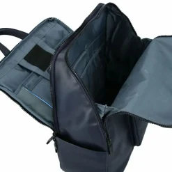 Piquadro Lederrucksäcke|Daypacks<Zaino Daypack Leder 34 cm Laptopfach blue