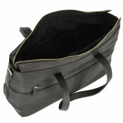 Online Plevier Edge Aktentasche RFID Schutz Leder 40 cm Laptopfach schwarz