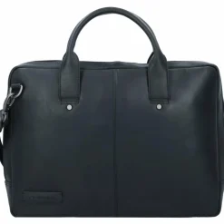 Plevier Laptoptaschen|Aktentaschen<Navigator Loran Aktentasche Leder 39 cm Laptopfach schwarz