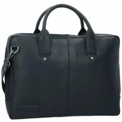 Plevier Laptoptaschen|Aktentaschen<Navigator Loran Aktentasche Leder 39 cm Laptopfach schwarz