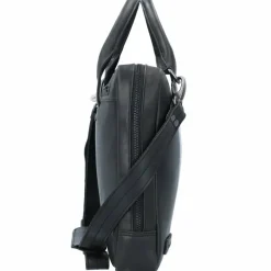 Plevier Laptoptaschen|Aktentaschen<Navigator Tacan Aktentasche Leder 36 cm Laptopfach schwarz