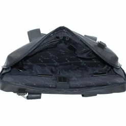 Plevier Laptoptaschen|Aktentaschen<Navigator Tacan Aktentasche Leder 36 cm Laptopfach schwarz