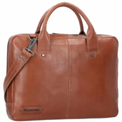Clearance Plevier Navigator Tacan Aktentasche Leder 36 cm Laptopfach braun