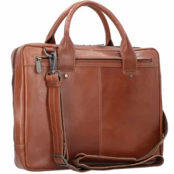 Clearance Plevier Navigator Tacan Aktentasche Leder 36 cm Laptopfach braun