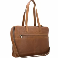 New Plevier Power Aktentasche Leder 41.5 cm Laptopfach cognac