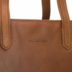 New Plevier Power Aktentasche Leder 41.5 cm Laptopfach cognac