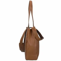 Plevier Shopper|Schultertaschen<Power Shopper Tasche Leder 31 cm Laptopfach cognac