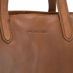 Plevier Shopper|Schultertaschen<Power Shopper Tasche Leder 31 cm Laptopfach cognac