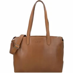 Best Plevier Power Shopper Tasche Leder 41 cm Laptopfach cognac